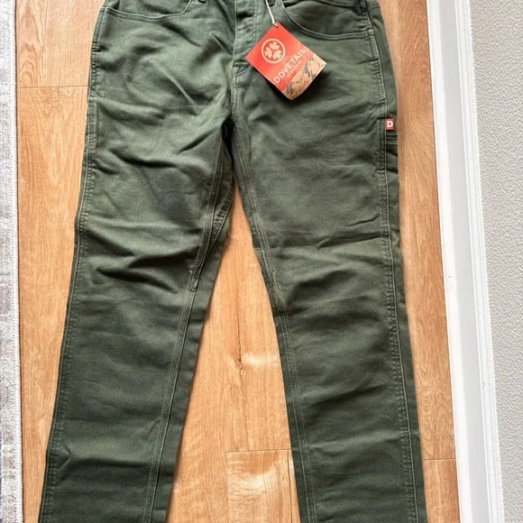 Olive Green High-Waist Utility Shop Pants - 4x30 - Picture 6 of 10